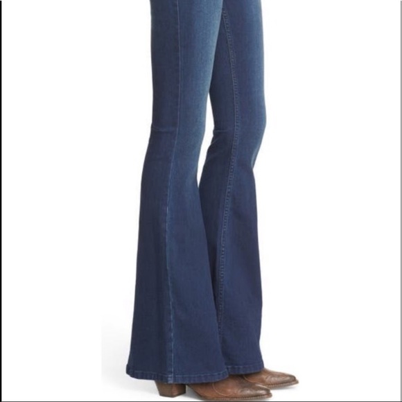 Free People Penny Pull On Flare Leg Jeans - Picture 3 of 8